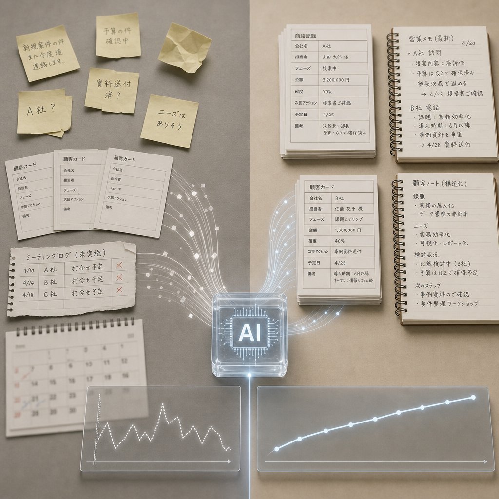 営業データを見直しながらAI活用の基盤を整えるチーム