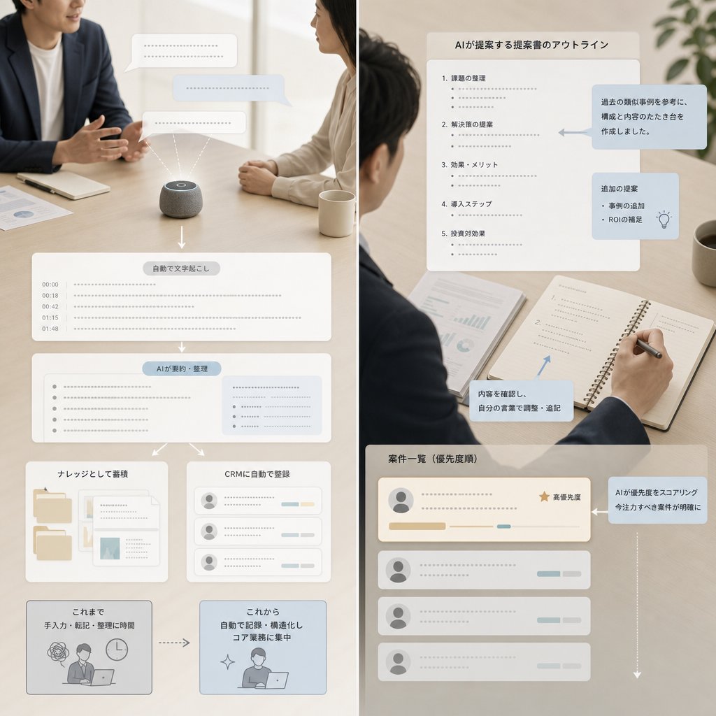 AI営業ツールの活用領域を比較検討する担当者