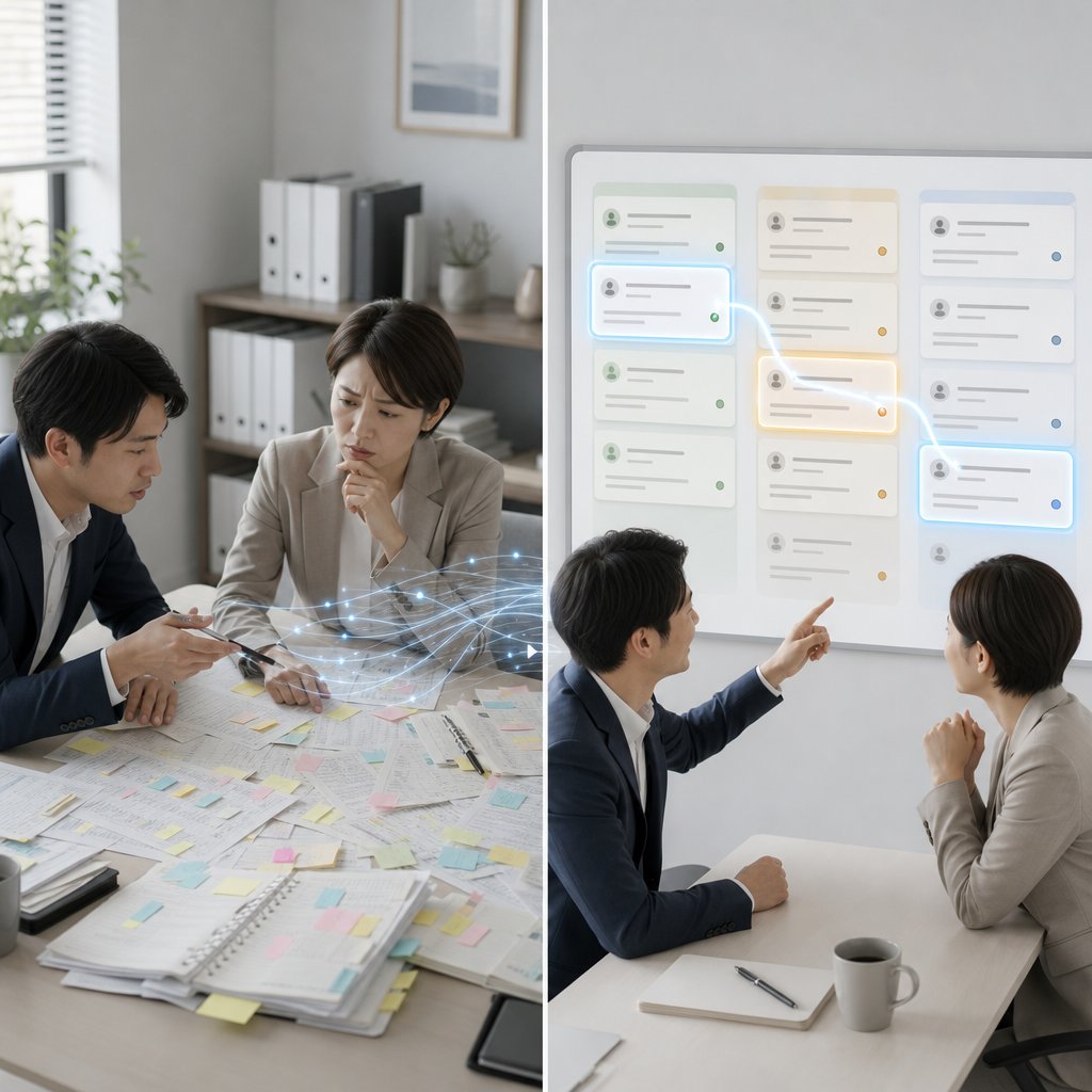 営業データをAIで分析する管理ダッシュボードのイメージ