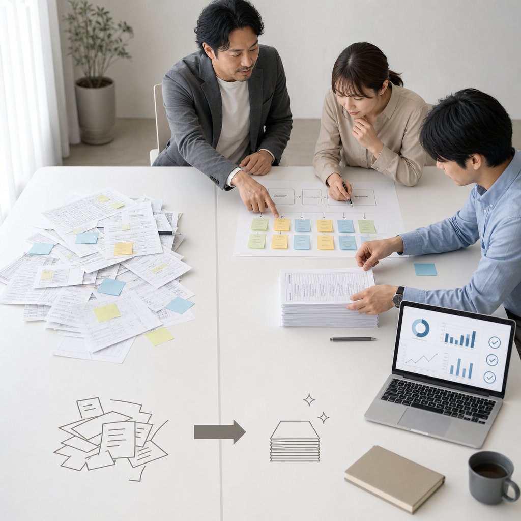 AI導入計画を話し合う営業マネージャーのイメージ