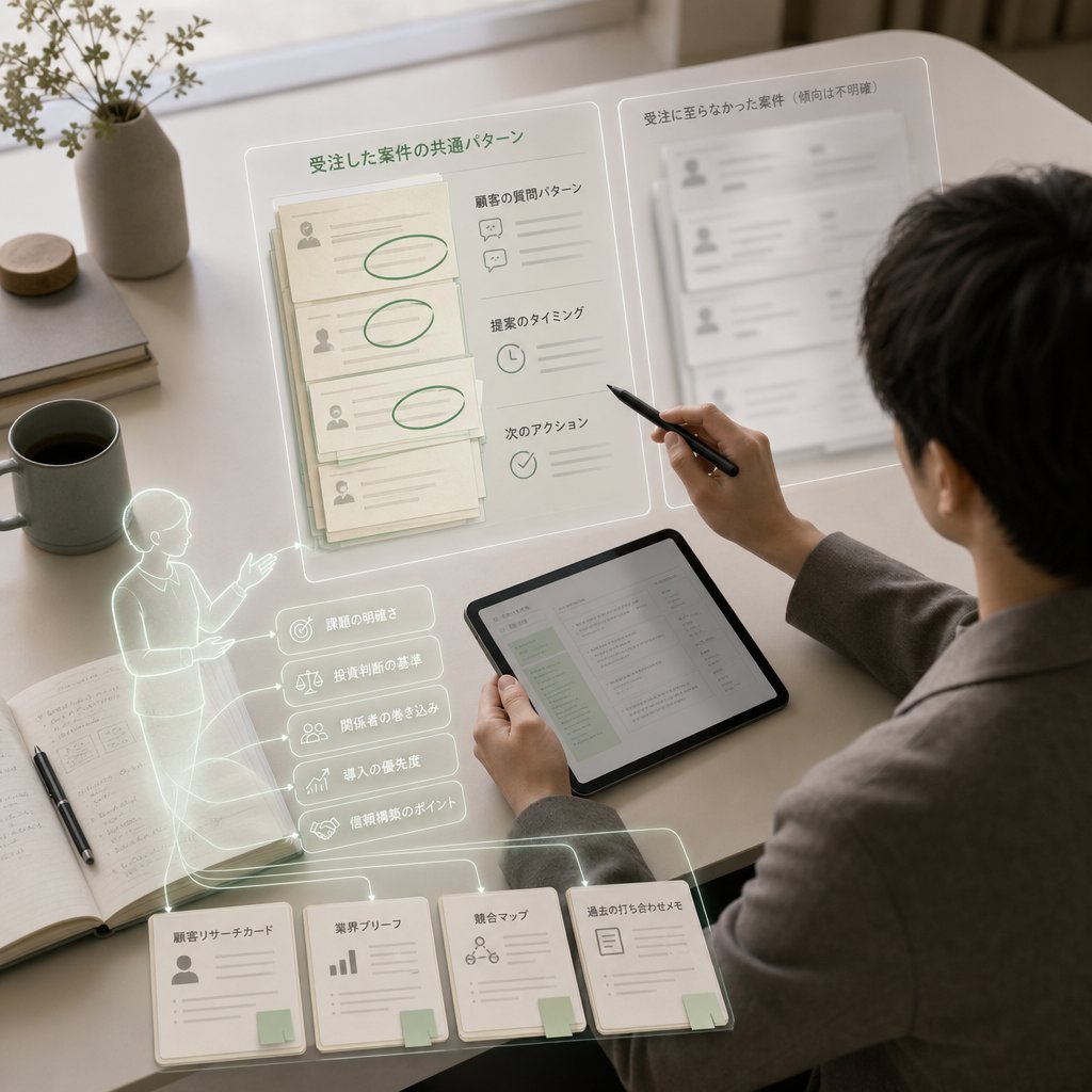 商談成約率の推移をダッシュボードで確認する営業責任者